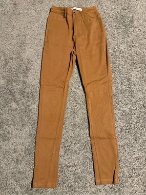 Brown Fitted Jeans